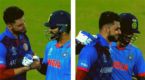 Cricket World Cup After Virat Kohli Naveen Hug It Out Gautam Gambhir