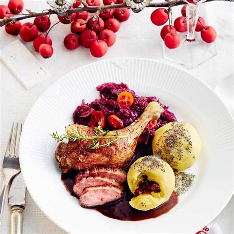 Weihnachtliche Braten Von Der Ente Essen Und Trinken