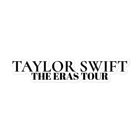 Taylor Swift The Eras Tour Sticker Taylor Swift The Eras Tour Etsy Uk