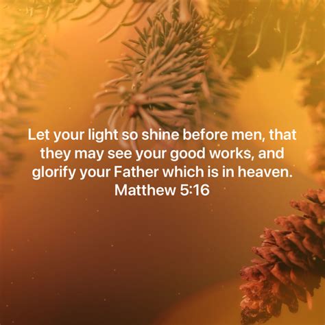 Matthew 5 16 Let Your Light So Shine Before Men That They May See Your