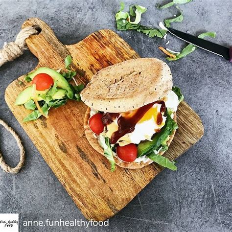 Reposted From Anne Funhealthyfood Hamburger Deluxe Damn Dit