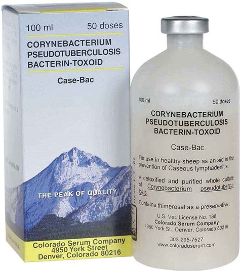 Case Bac Colorado Serum Goat Sheep Vaccines Caseous Lymphadenitis