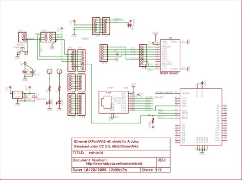 Nano Ethernet Shield V1 0 Schematic Ethernet Schematic Ardui