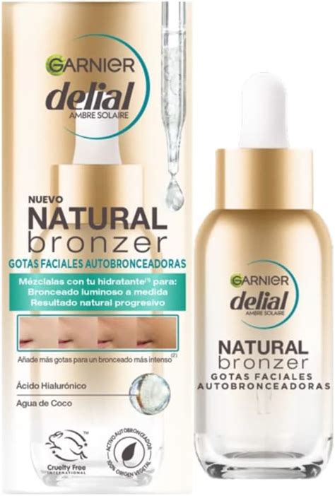 Garnier Delial Natural Bronzer Gotas Faciales Autobronceadoras Con