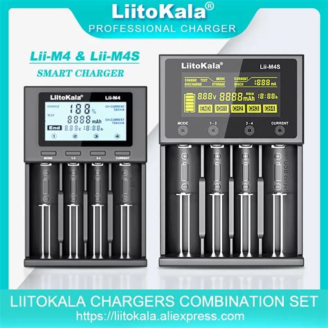 VeitoKala Lii M4S Lii M4 18650 Batterie Rechargeable Chargeur