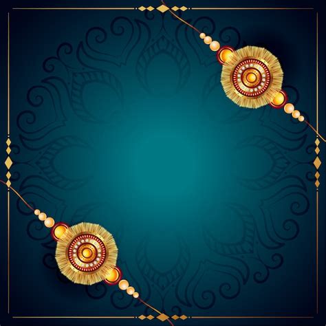 Stylish raksha bandhan rakhi festival design background | Free Vector