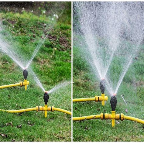 Holloyiver 360° Rotation Auto Irrigation System Garden Lawn Sprinkler Garden Sprinkler Lawn