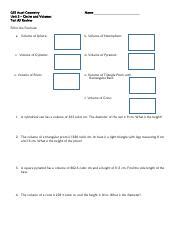 Oct Test Review Pdf Gse Accel Geometry Unit Circles And