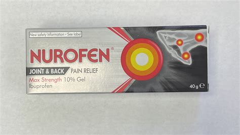 Nurofen 10 Gel Ibuprofen 40g Tube