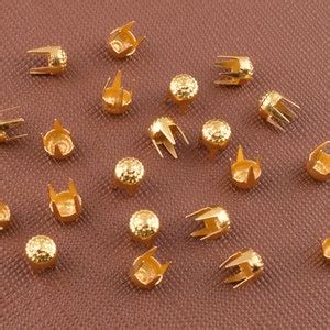 Mini Nailheads Studs Mm Gold Small Round Claw Rivets Metal Brass