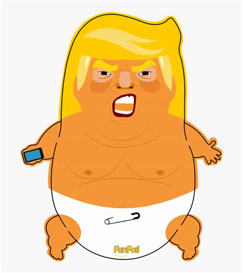 Funfoil Balloon High Quality Custom Made Trump Baby - Drawing Trump ...