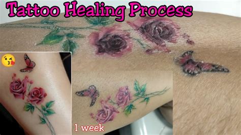 Tattoo Healing Process 1 Week Healing Process YouTube