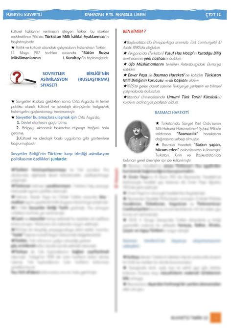 SOLUTION 12 Sinif Cagdas Turk Ve Dunya Tarihi Ders Notlari Studypool