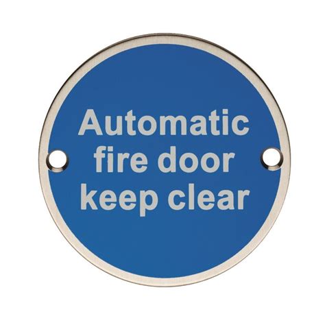 Carlisle Brass Automatic Fire Door Keep Clear