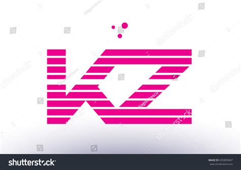 Kz K Z Alphabet Letter Logo Stock Vector Royalty Free 655895047 Shutterstock