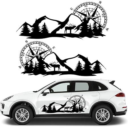 Amazon Fochutech Mountain Car Decals Large Tree Forest Graphics