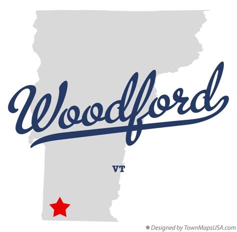 Map of Woodford, VT, Vermont