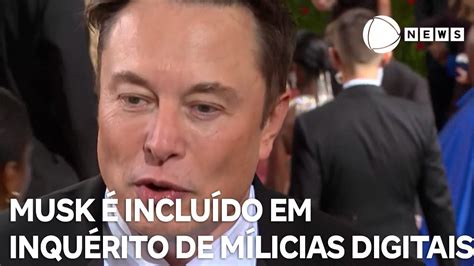 Elon Musk é incluído em inquérito de milícias digitais YouTube