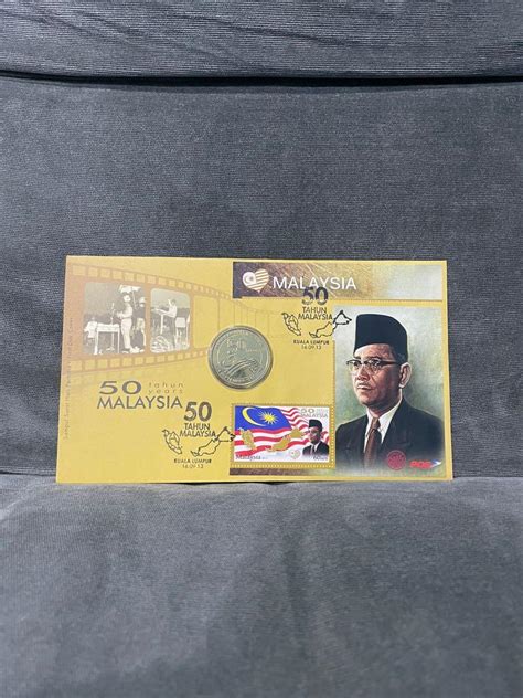 FDC MEDALLION 50 TAHUN MERDEKA Hobbies Toys Collectibles