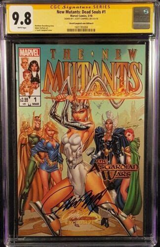 NEW MUTANTS DEAD SOULS 1 CGC SS 9 8 J SCOTT CAMPBELL VARIANT B MAGIK