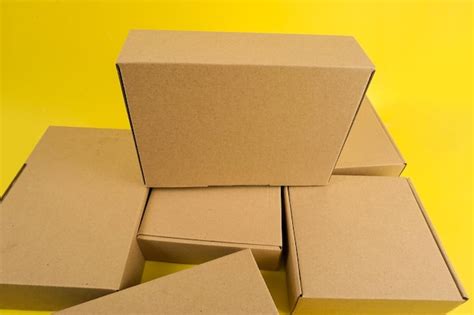 Premium Photo | Cardboard boxes of various shapes and positions ...