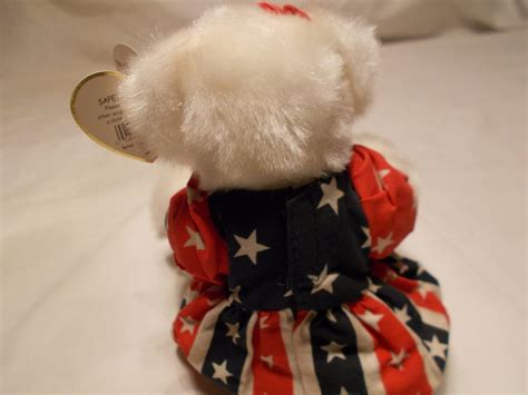 Ty Beanie Baby 1993 Franny The Patriotic Bear From Etsy Uk