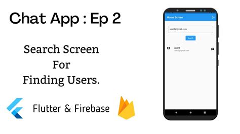 Chat App Flutter Search Screen For Finding Users With Flutter