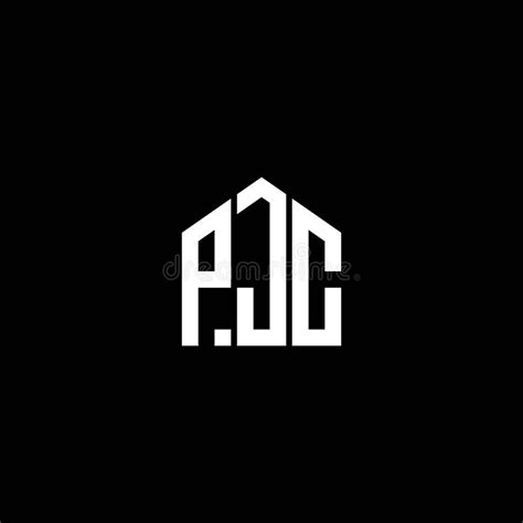 PJC Letter Logo Design on BLACK Background. PJC Creative Initials ...