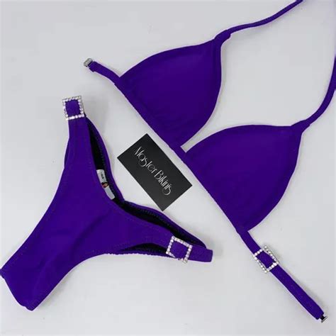 Bikini De Competencia Fit Model Plum Meses Sin Inter S