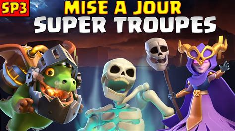 La Super Sorcière And Dragon De Lenfer Mise A Jour Clash Of Clans Super Troupes Youtube