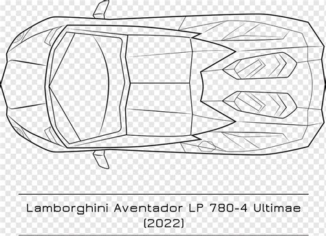 람보르기니 아벤타도르 lp 780 4 자동차 블랙 화이트 평면도 png PNGWing