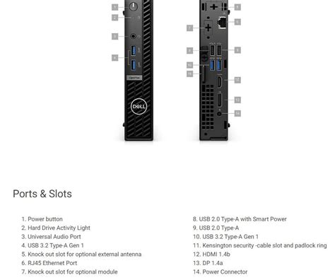 Dell Pc Optiplex Micro 7010 Mff Tpm I3 13100t 8gb 256gb Ssd 65w Wlan Kb