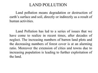 Land pollution | PPT