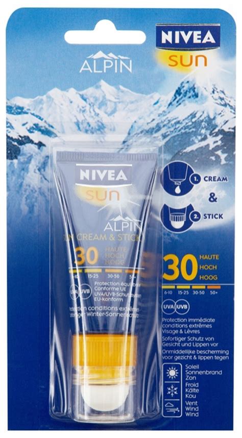 Nivea Alpin Sun Cream Spf Or Medium High Protection For