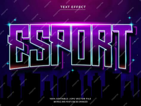 Premium Vector Esport 3d Editable Text Effect Premium Vector Sport Text