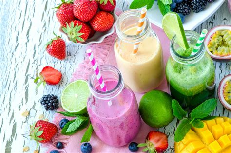 Assorted Smoothies On Glass Jars · Free Stock Photo