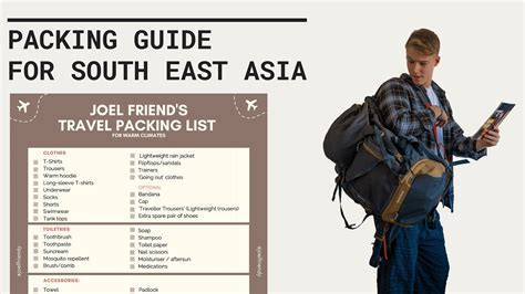 Ultimate Guide To Packing For Backpacking In Southeast Asia Day Trips