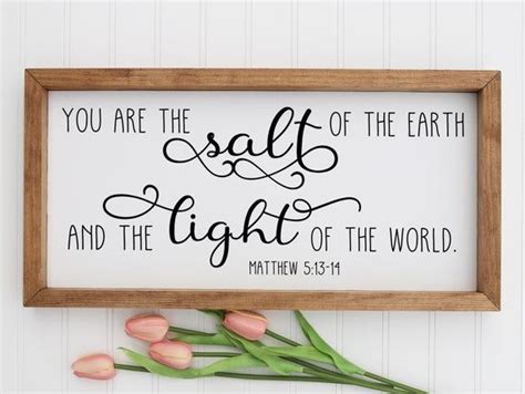 The Light Of The World Inspiring Christian Wood Sign