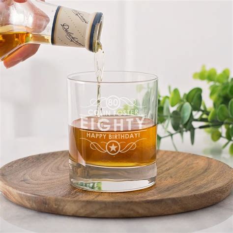 Personalised 80th Birthday Whisky Glass The T Experience