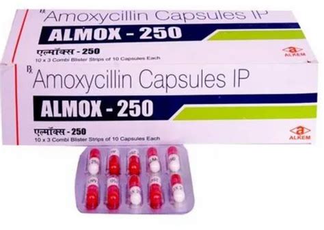 Almox 500 Capsule Amoxicillin 500mg 250 Mg At Rs 25 Strip Of 10