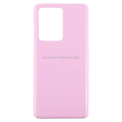 Para Samsung Galaxy S20 Ultra Tapa Trasera De Batería Rosa