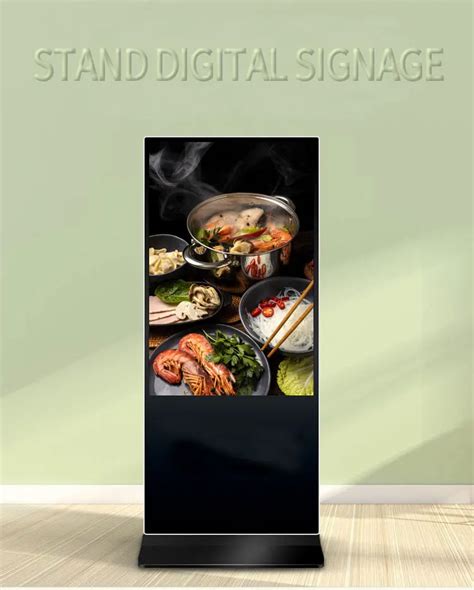 32 43 55 65 86 110 Inch Floor Stand Advertising Player Shopping Mall