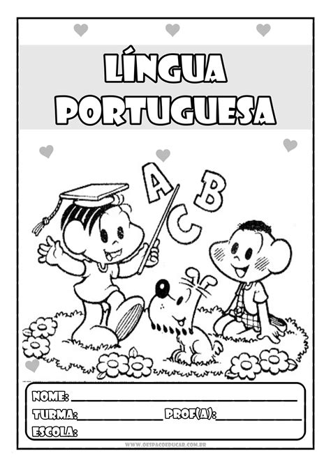 Capa De Caderno De Língua Portuguesa