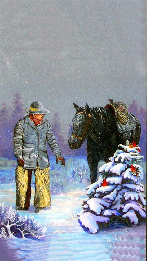 Cowboy Christmas Wallpaper - iXpap