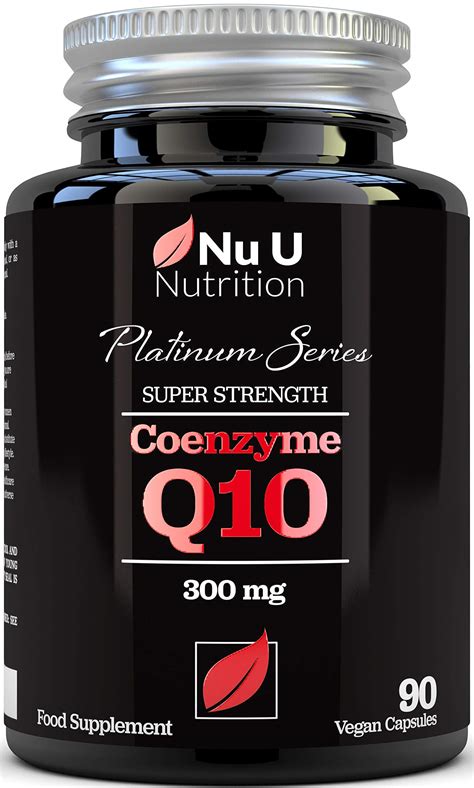 Coenzyme Q10 300mg Triple Strength 90 Vegan Capsules Pure Ubiquinone Coq10 3 Month Supply