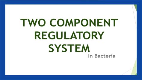 Two Component Regulatory System In Bacteria Naina Goswami Botany With Naina Youtube