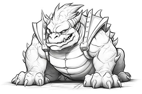 How to Draw Bowser - Yonderoo