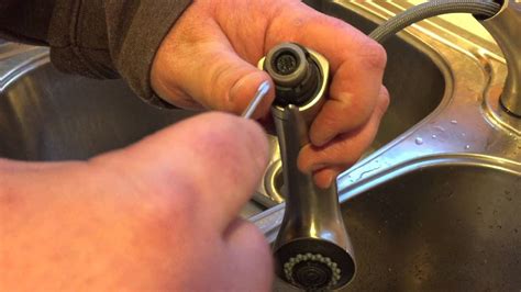 How To Fix Low Water Pressure From A New Pullout Kitchen Faucet Youtube