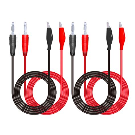 Mm Banana Plug To Crocodile Alligator Clip Test Leads For Multimeter