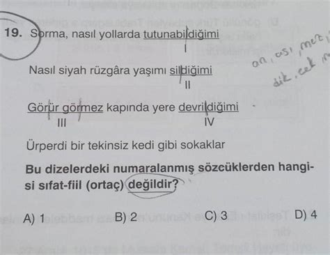 Fiilimsiler 8 Sinif Turkce Acil Eodev